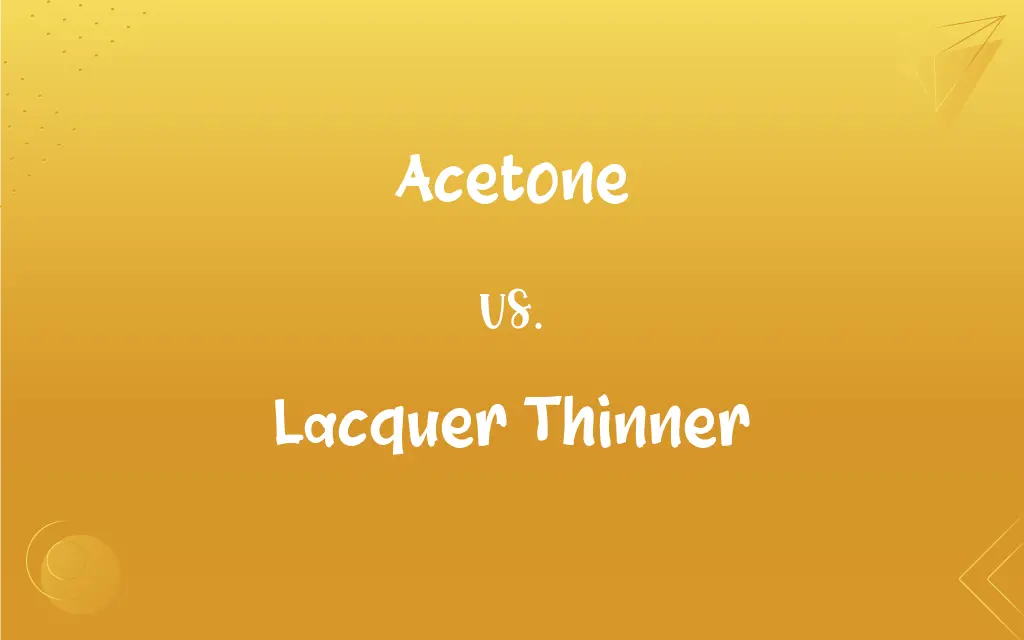 Difference between Acetone and Lacquer Thinner