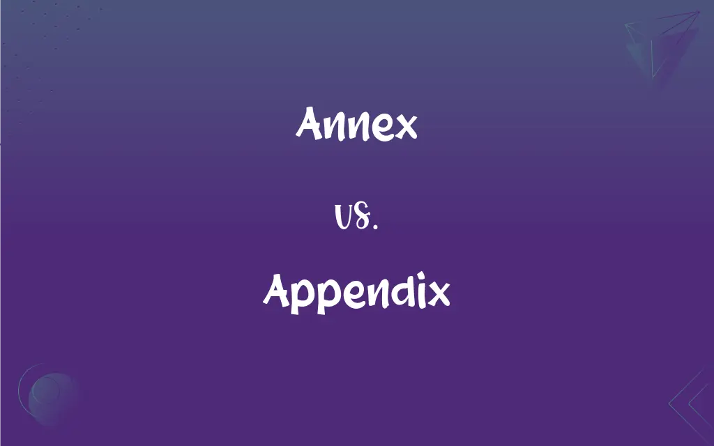 thesis annex and appendix