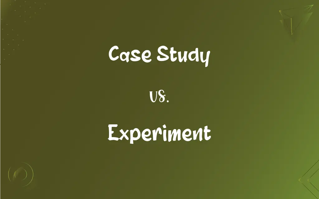 difference between a case study and experiment