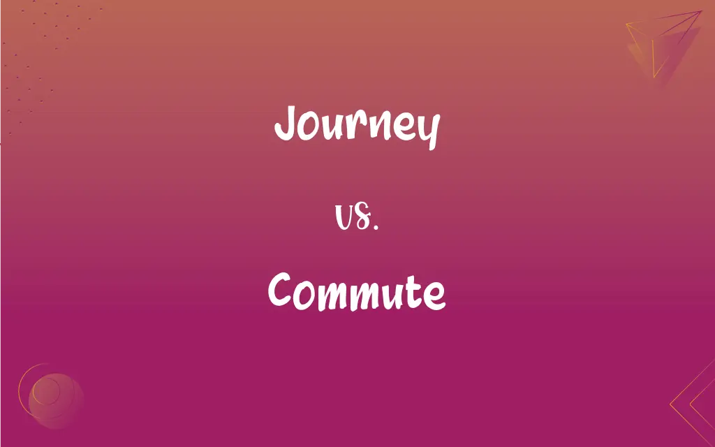 difference between journey and commute
