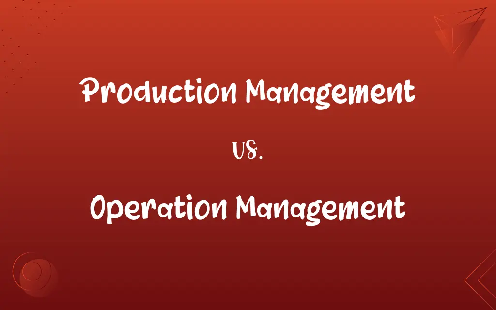 what is the difference between production management and operations management