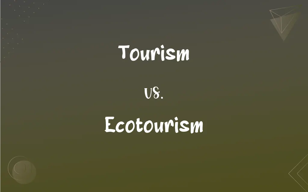 nature tourism vs ecotourism