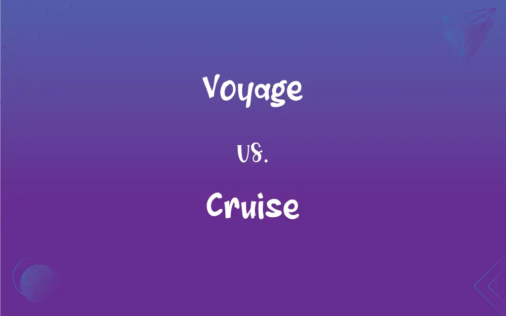 cruise voyage difference