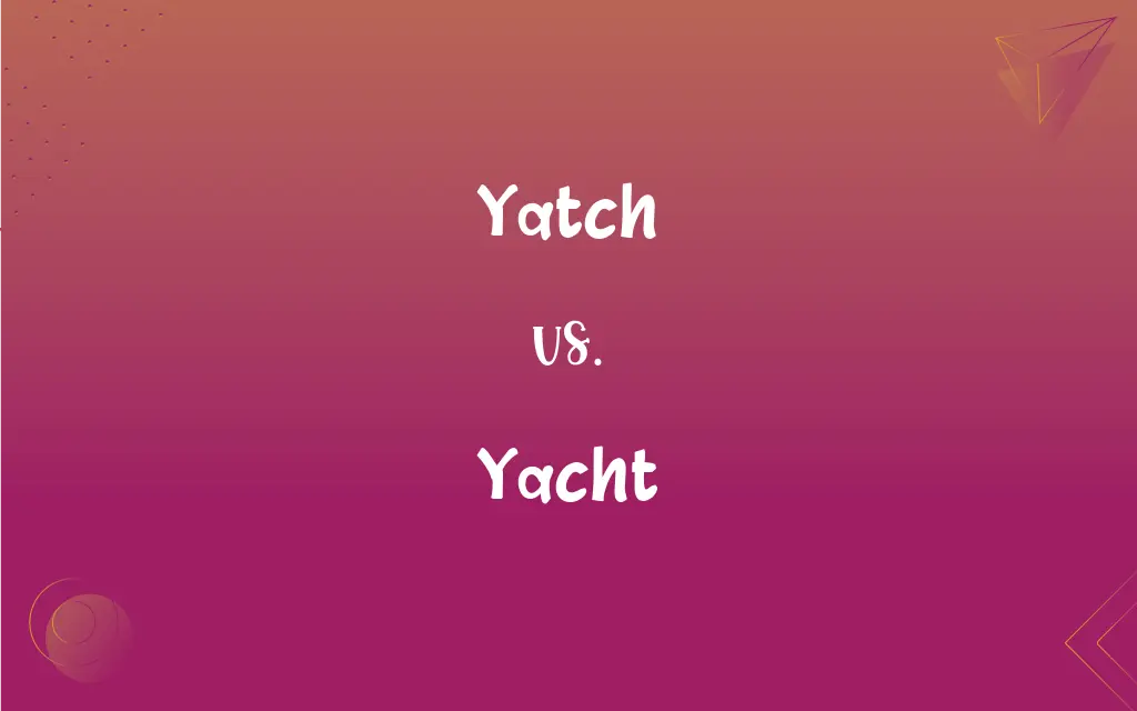 is yacht spelling correct